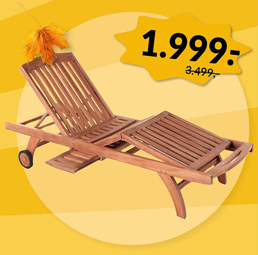 NEW YORK TEAK SOLVOGN - EFTERÅRSSALG